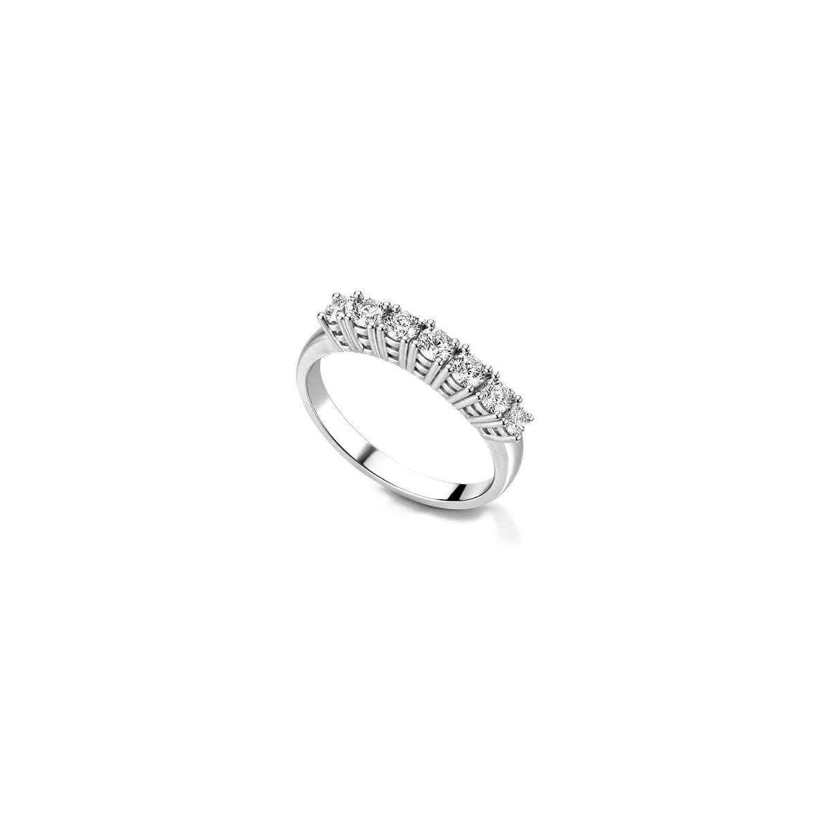 18kt White Gold Eternity Ring with Natural Diamonds AuriA