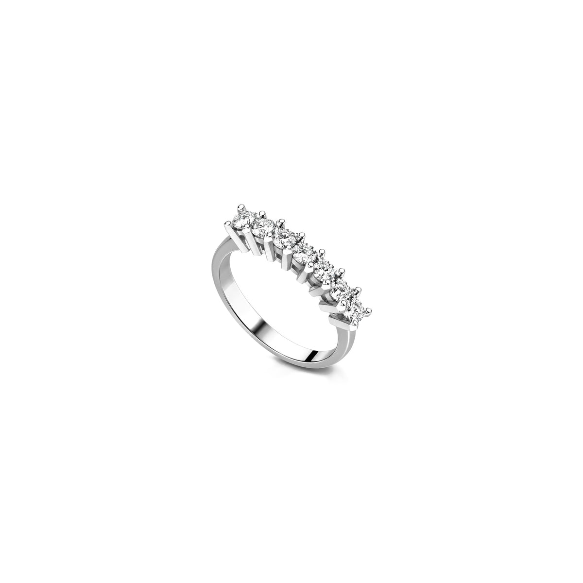 18kt White Gold Eternity Ring with Natural Diamonds AuriA