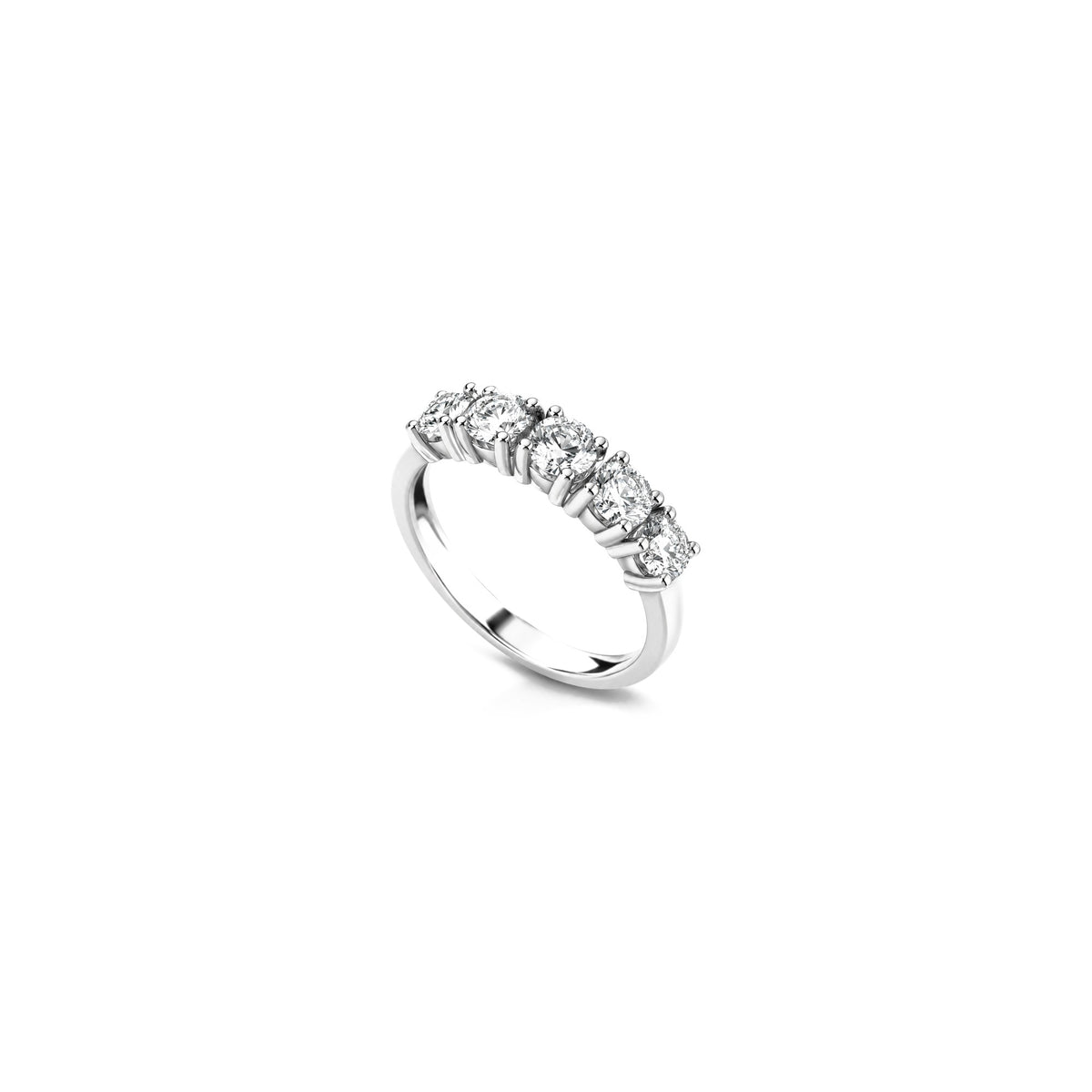 18kt White Gold Eternity Ring with Natural Diamonds AuriA