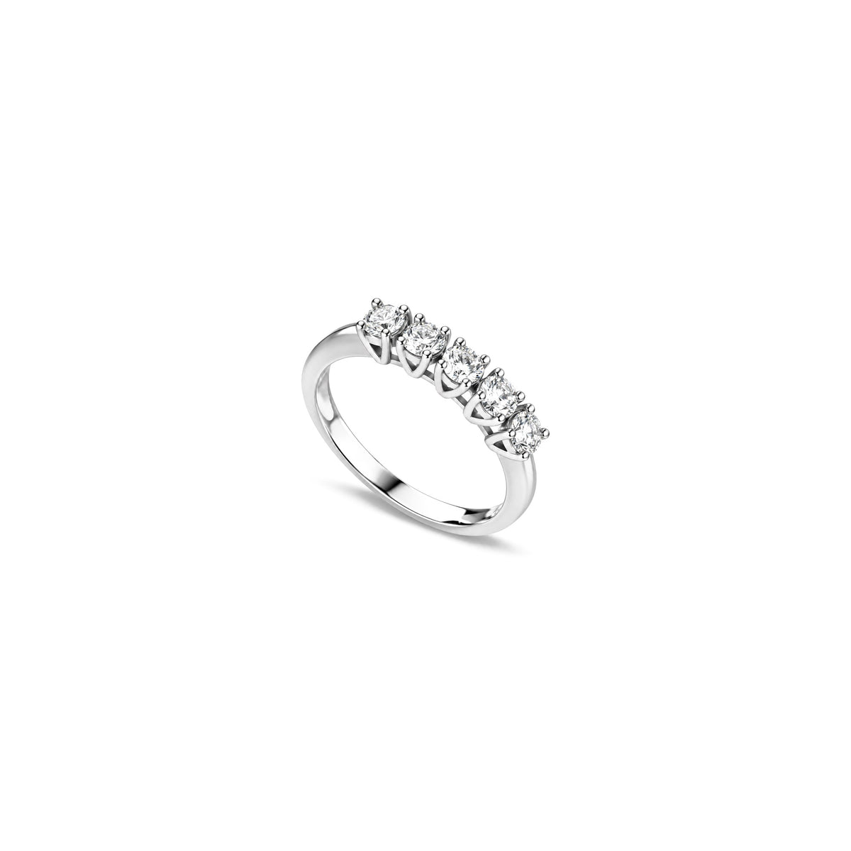 18kt White Gold Eternity Ring with Natural Diamonds AuriA