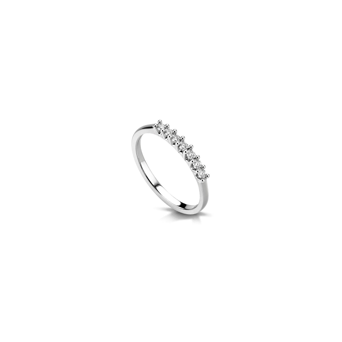 18kt White Gold Eternity Ring with Natural Diamonds AuriA