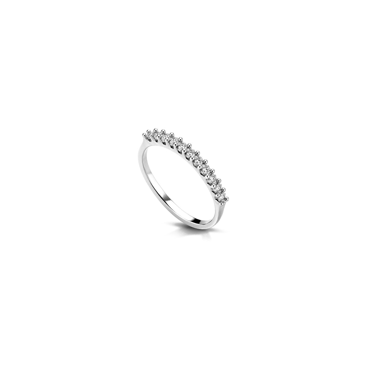 18kt White Gold Eternity Ring with Natural Diamonds AuriA