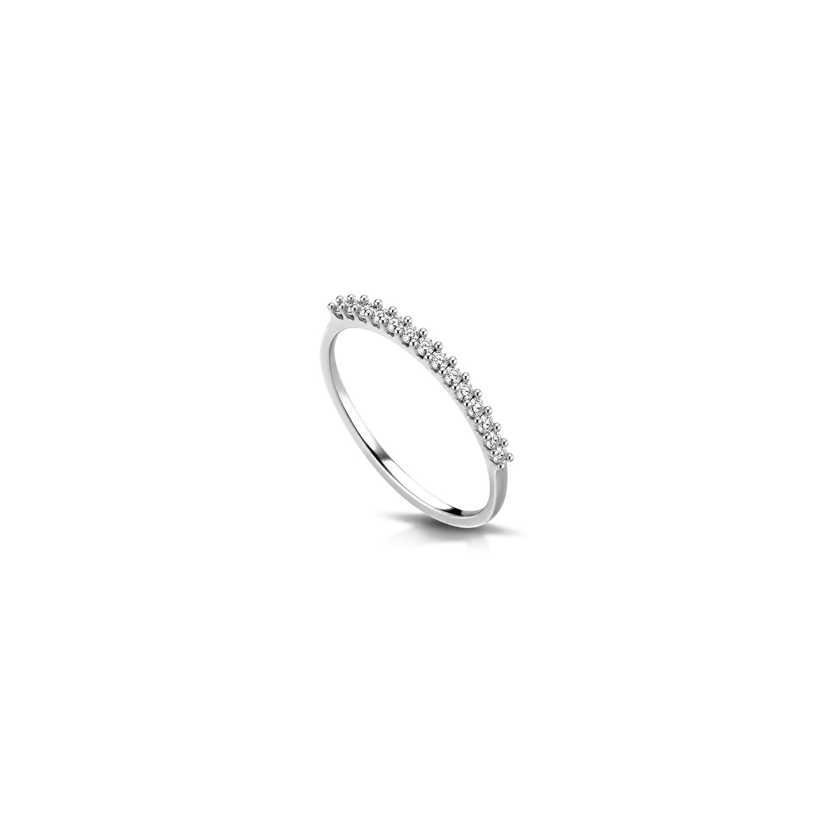 18kt White Gold Eternity Ring with Natural Diamonds AuriA
