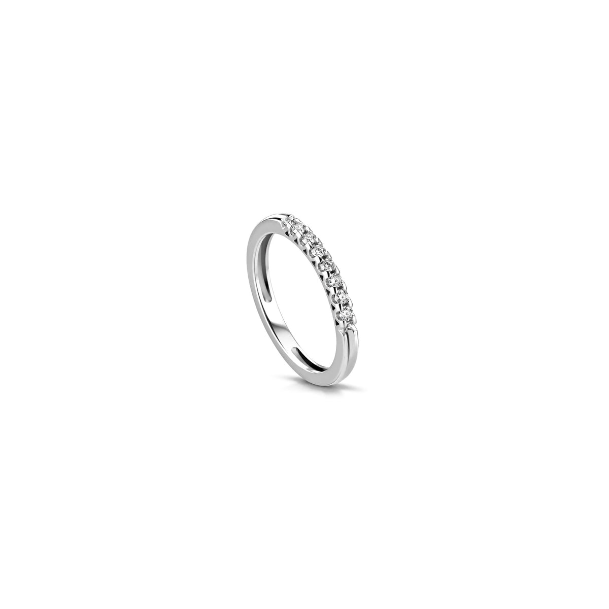 18kt White Gold Eternity Ring with Natural Diamonds AuriA