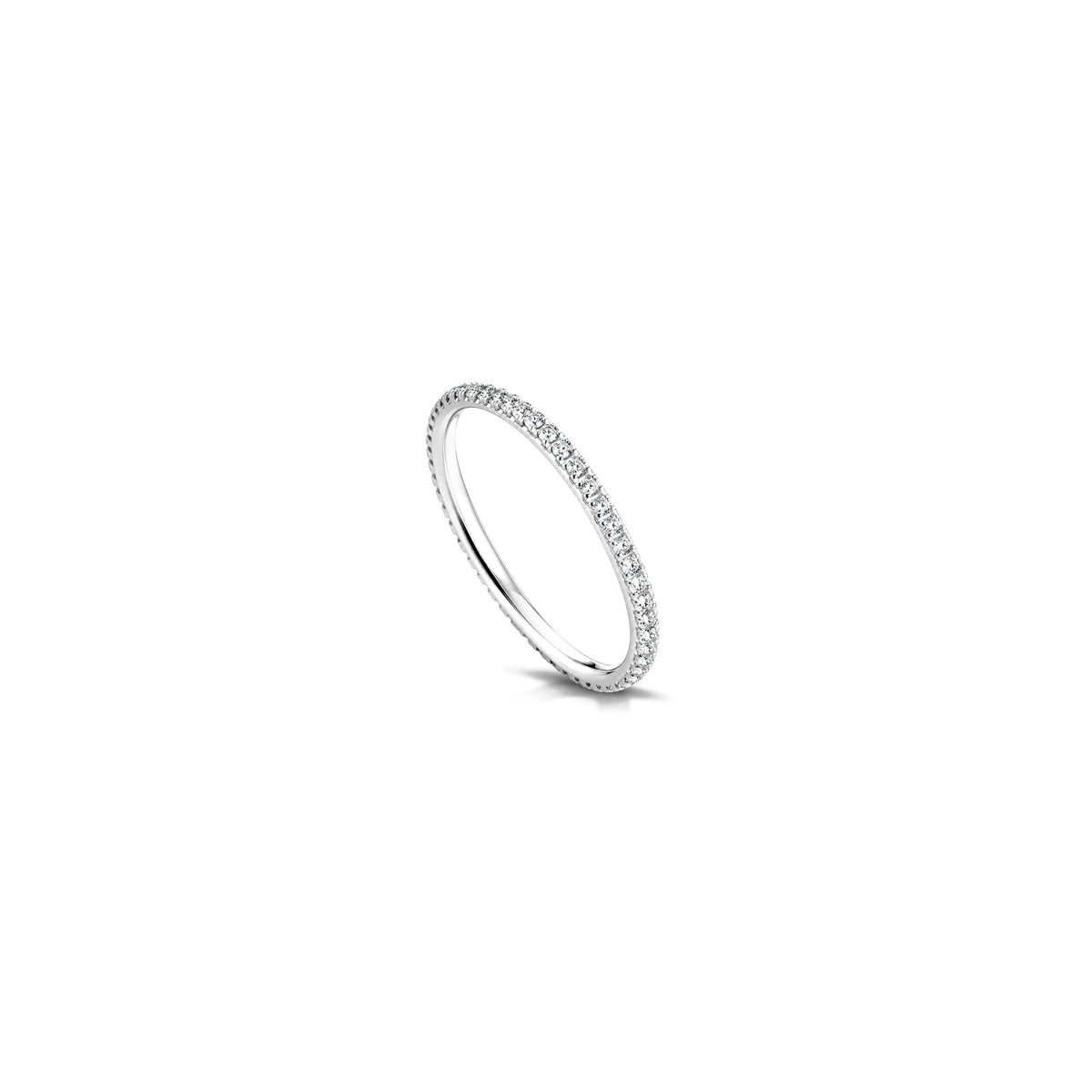 AuriA 18kt White Gold Eternity Band with Natural Diamonds