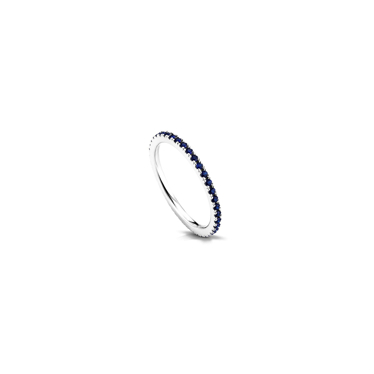 AuriA 18kt White Gold Full Eternity Sapphire Ring