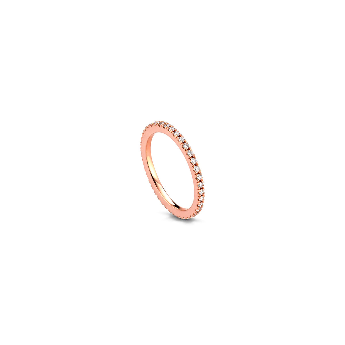 AuriA 18kt Rose Gold Full Eternity Diamond Ring