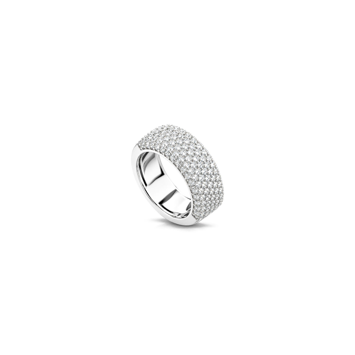 AuriA 18kt White Gold Natural Diamond Band Ring
