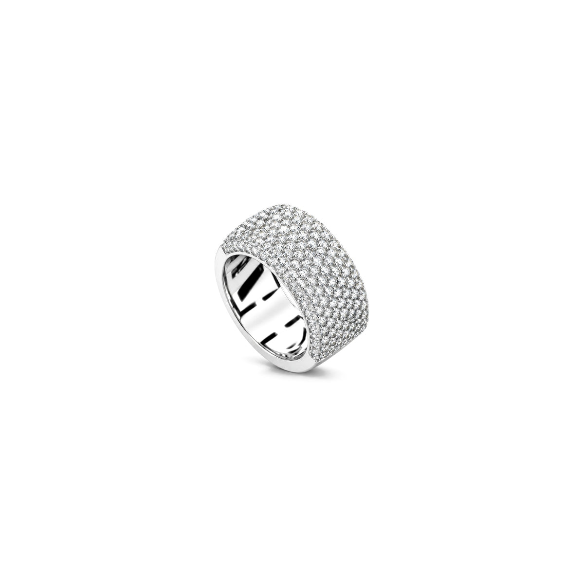 AuriA 18kt White Gold Natural Diamond Band Ring