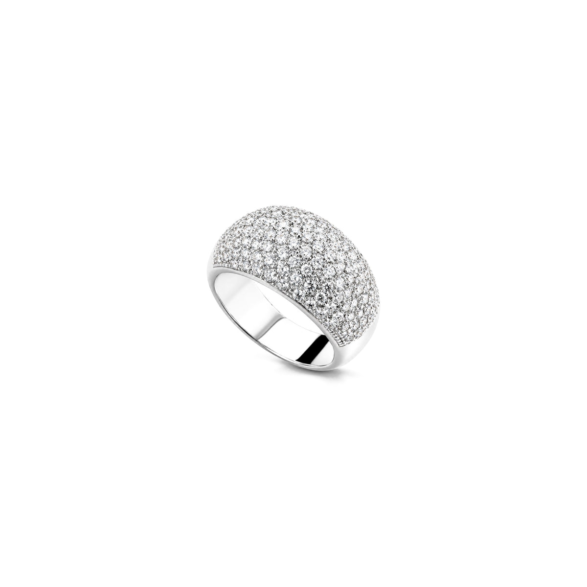 AuriA 18kt White Gold Natural Diamond Band Ring