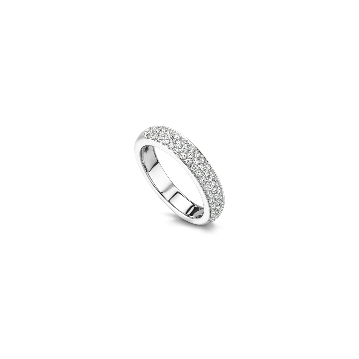 AuriA 18kt White Gold Natural Diamond Band Ring