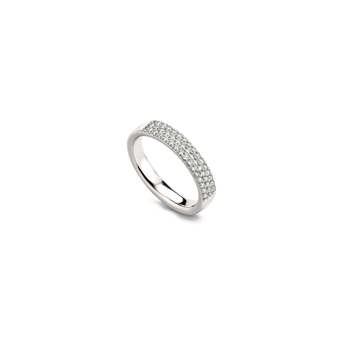 AuriA 18kt White Gold Natural Diamond Band Ring