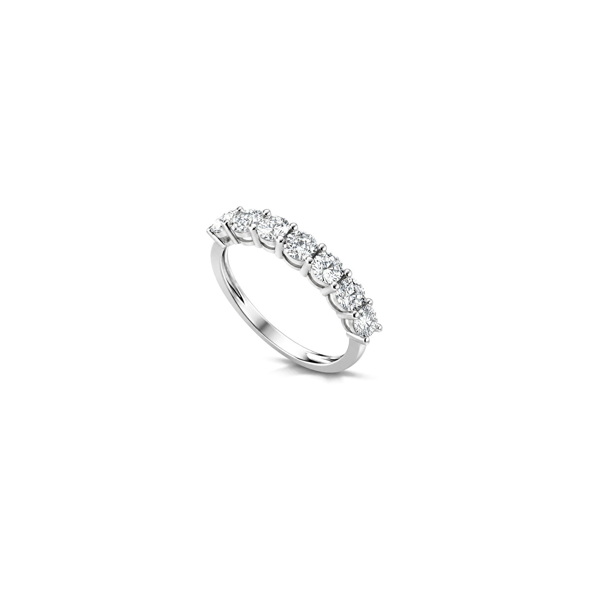 Mine Ring with Natural Diamonds 18kt White Gold AuriA