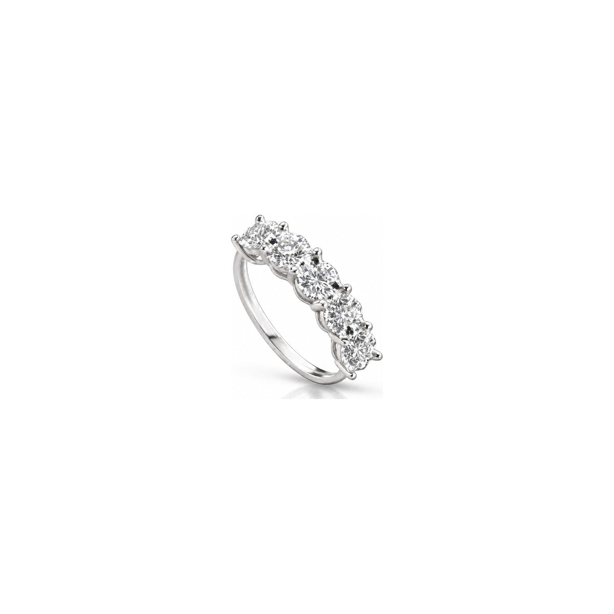 AuriA 18kt White Gold Comet Ring with Natural Diamonds