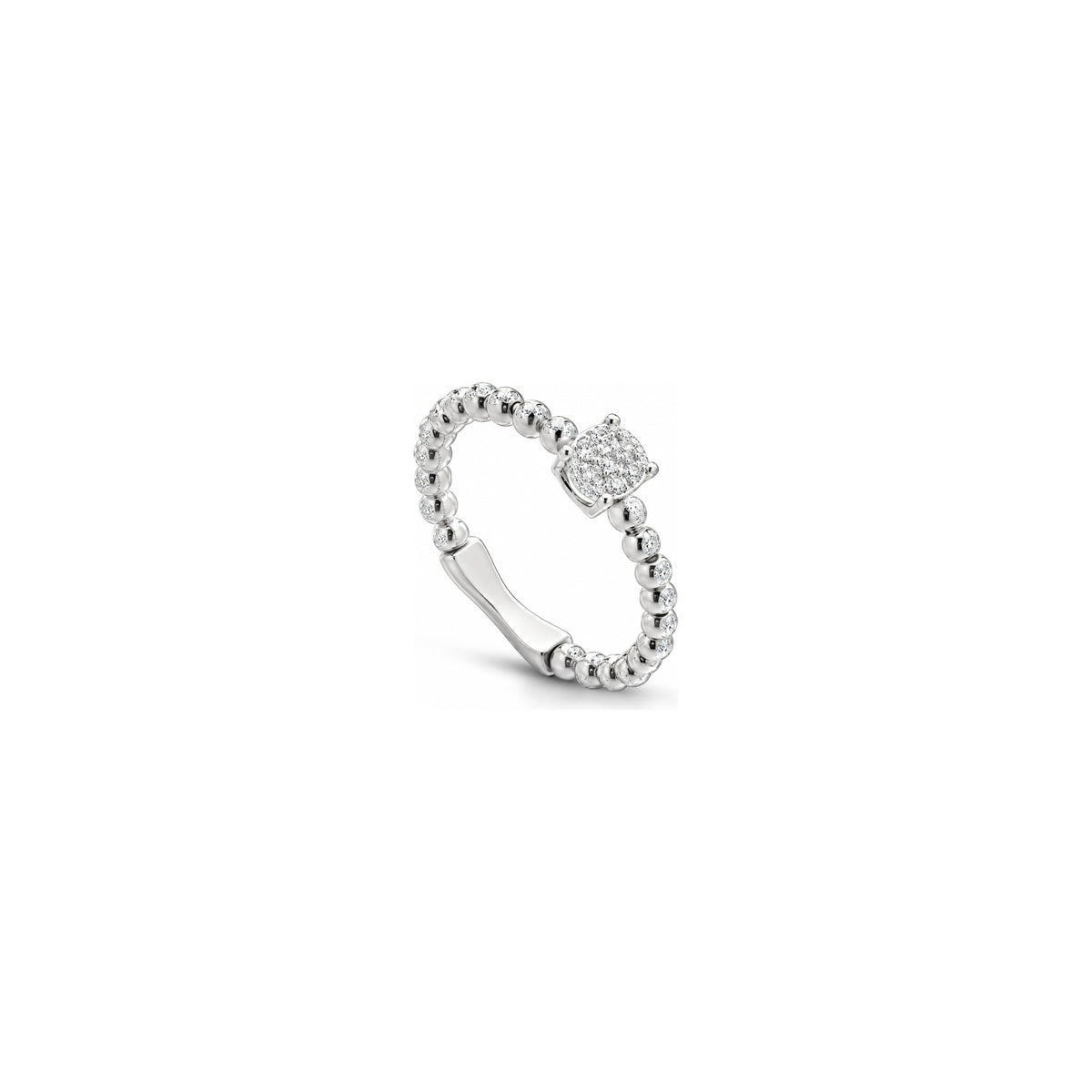 AuriA 18kt White Gold Toy Ring with Natural Diamonds