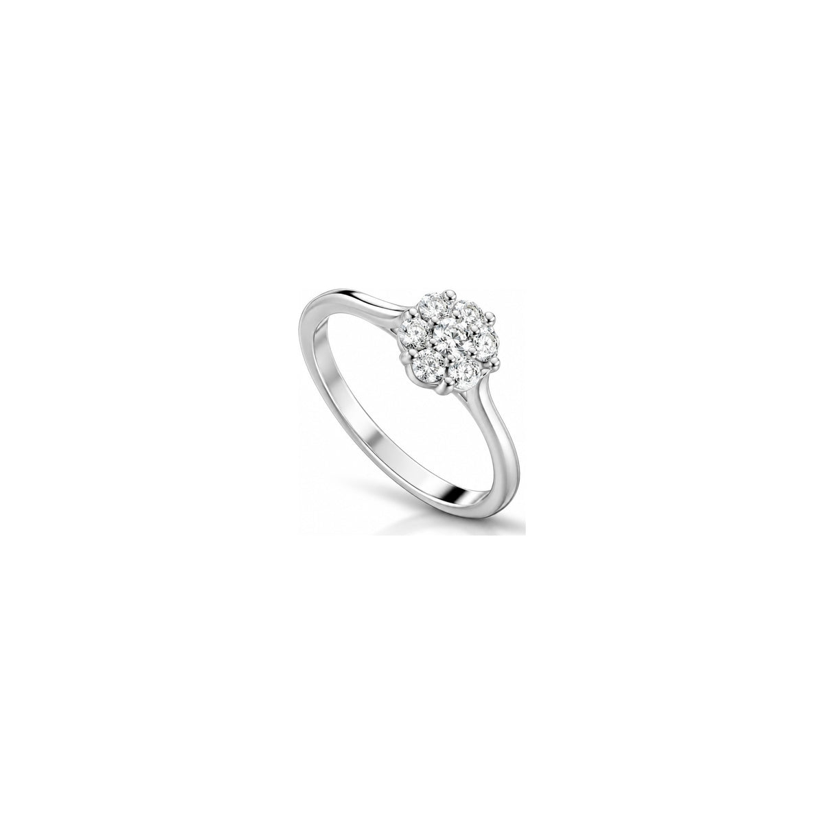 AuriA 18kt White Gold Dream Ring with Natural Diamonds
