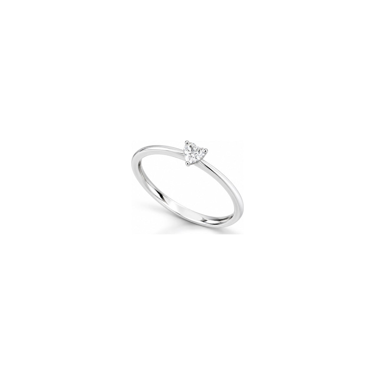 Queen 2 Ring with Natural Diamonds 18kt White Gold AuriA