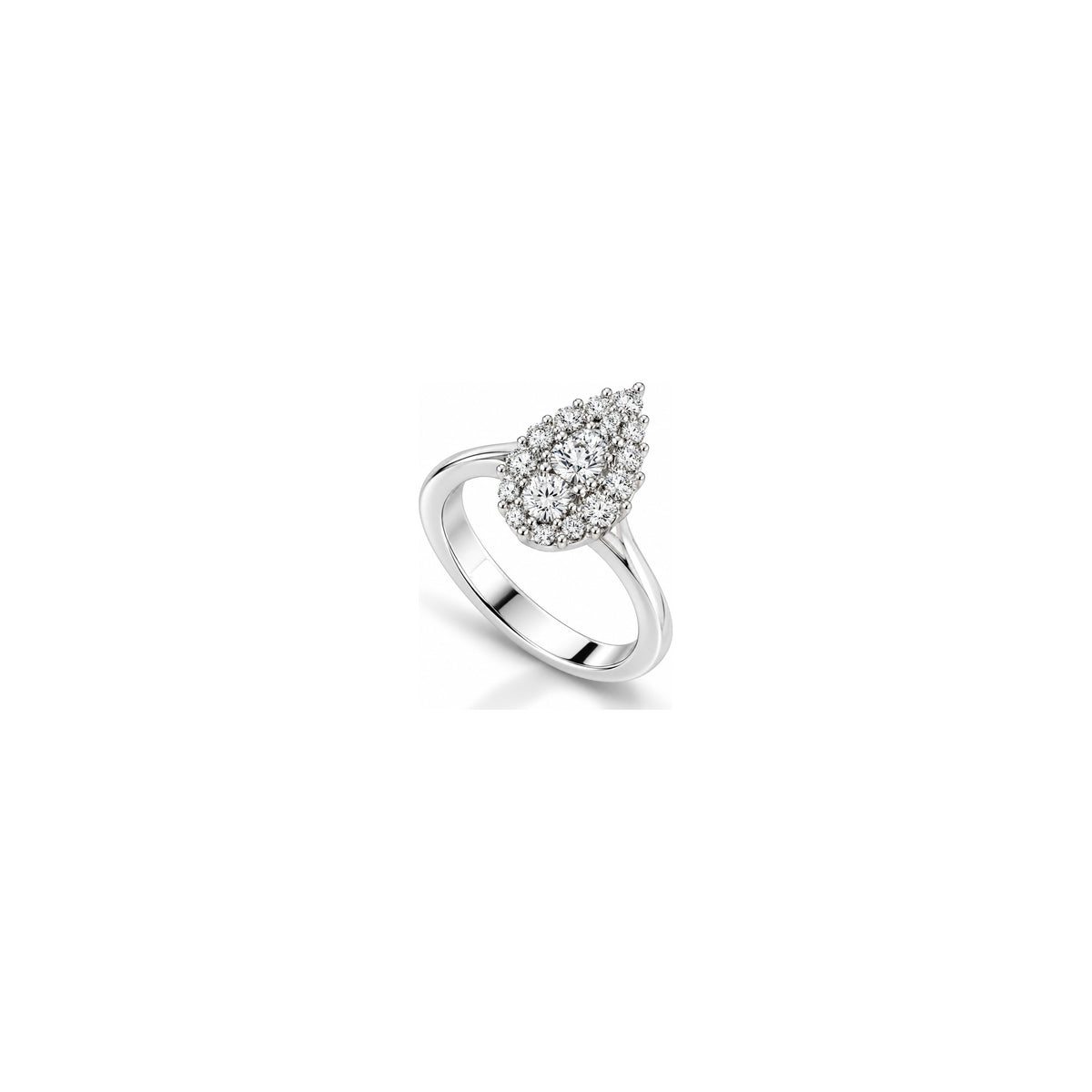 AuriA 18kt White Gold Cool 2 Ring with Natural Diamonds