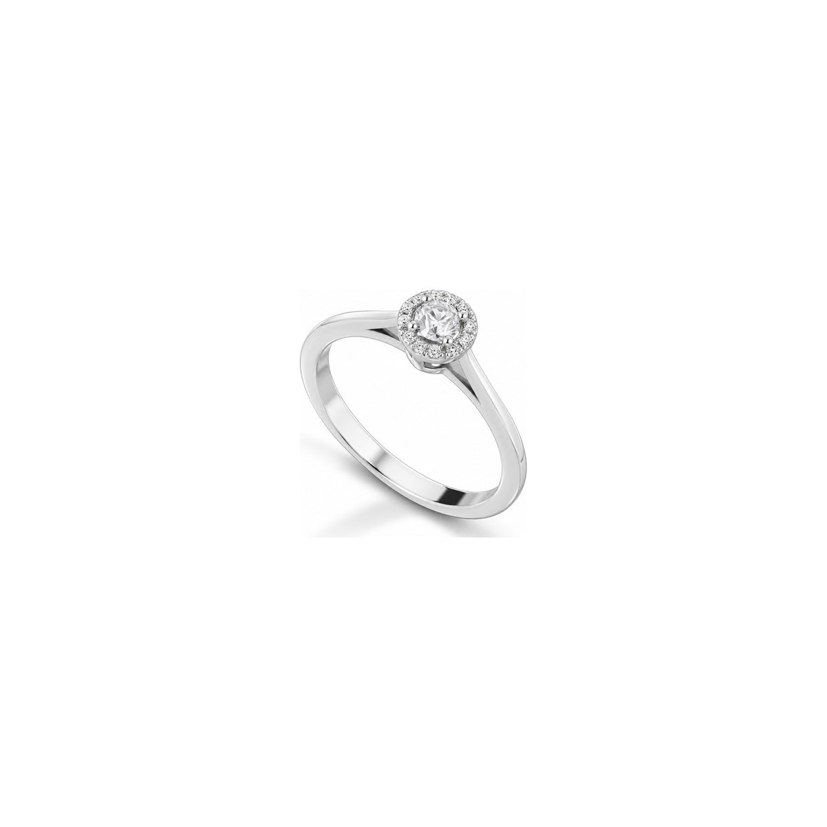 Special 1 Ring with Natural Diamonds 18kt White Gold AuriA