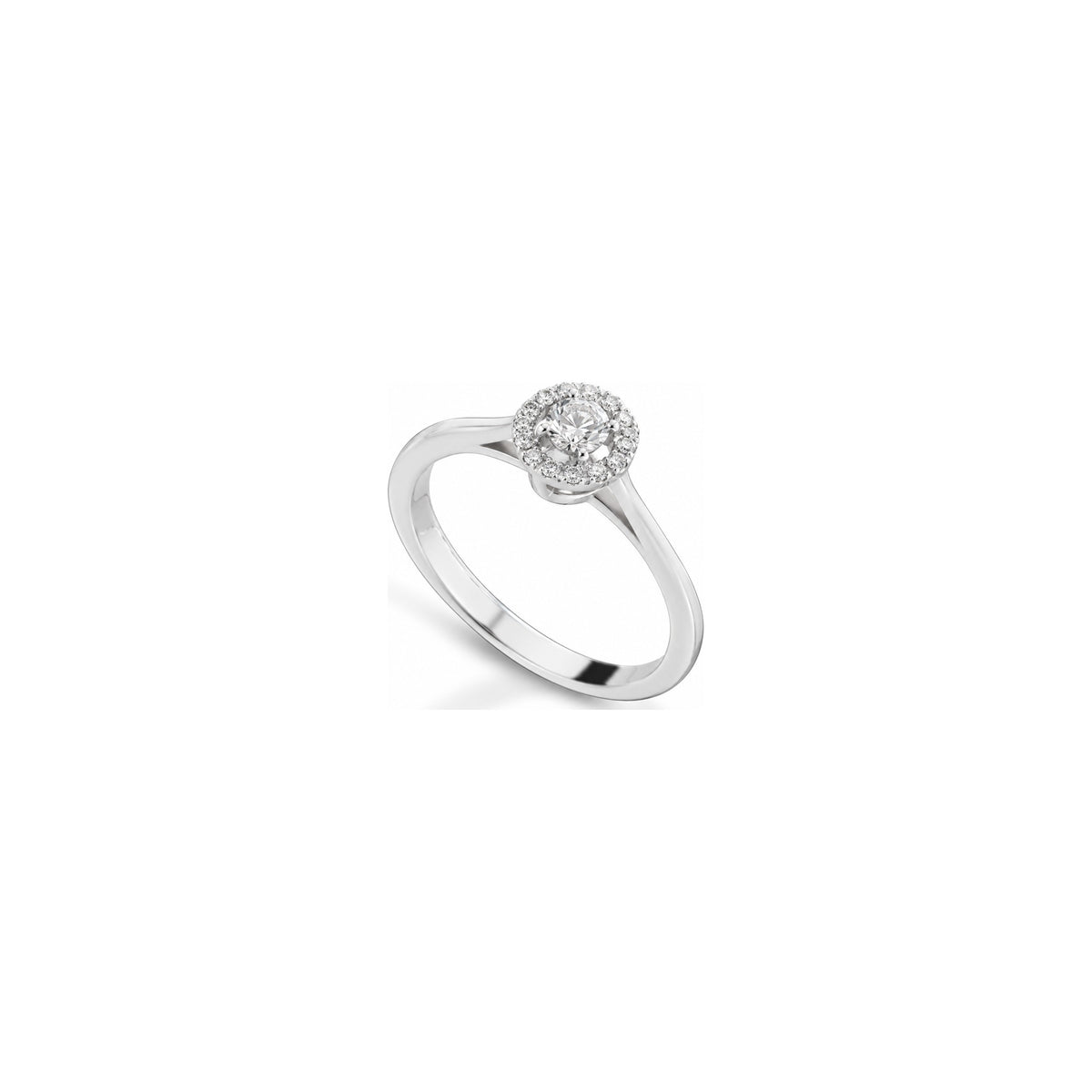Special 1 Ring with Natural Diamonds 18kt White Gold AuriA