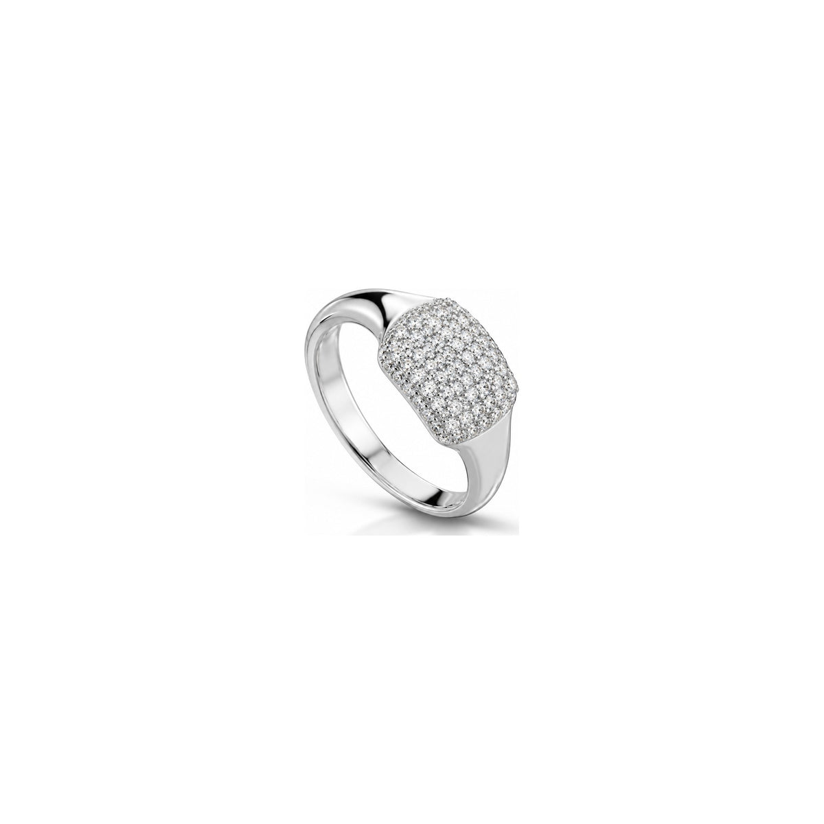 Emotion 3 Ring with Natural Diamonds in 18kt White Gold by AuriA