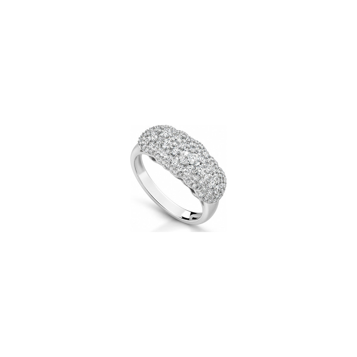 Madame Ring with Natural Diamonds 18kt White Gold AuriA