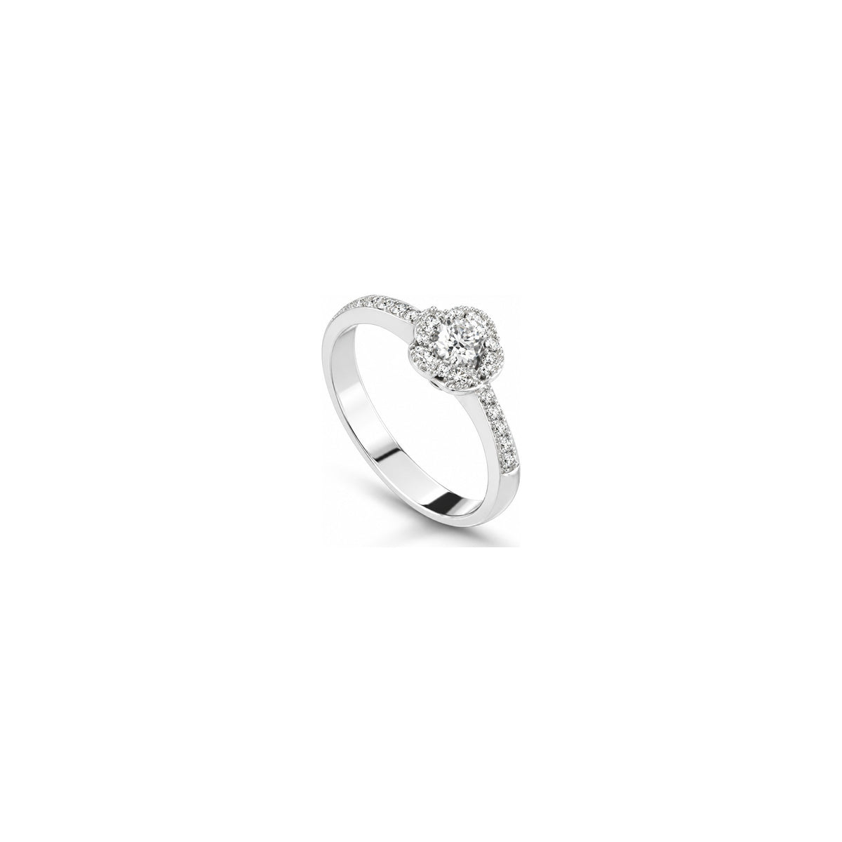 Carol Ring with Natural Diamonds 18kt White Gold AuriA