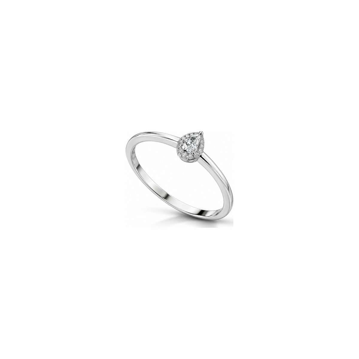 Wish 2 Ring with Natural Diamonds in 18kt White Gold AuriA