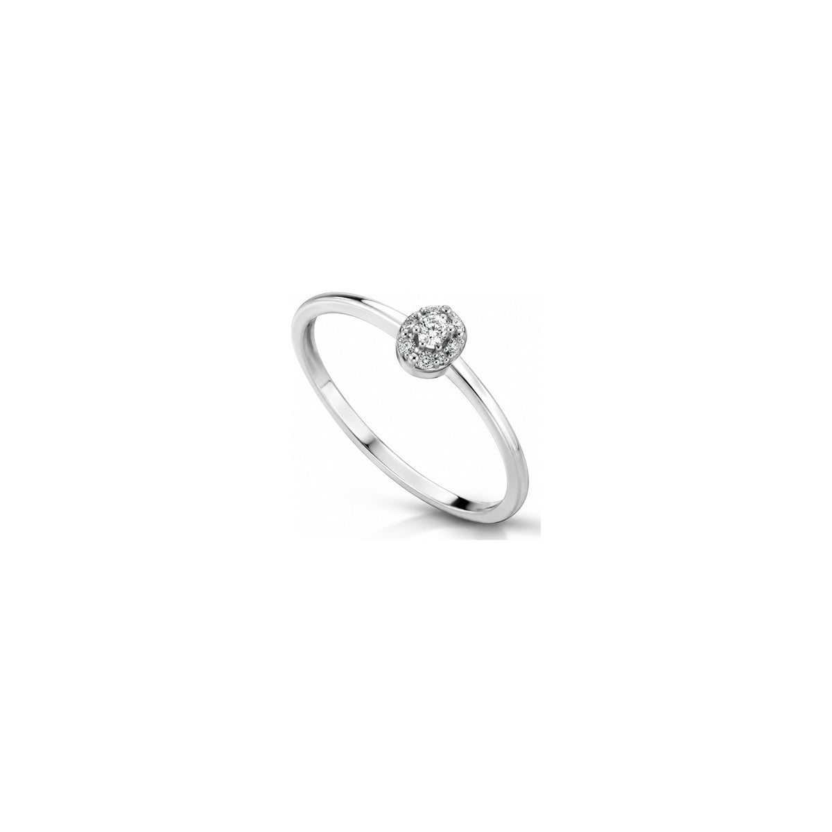 Wish 3 Ring with Natural Diamonds 18kt White Gold AuriA