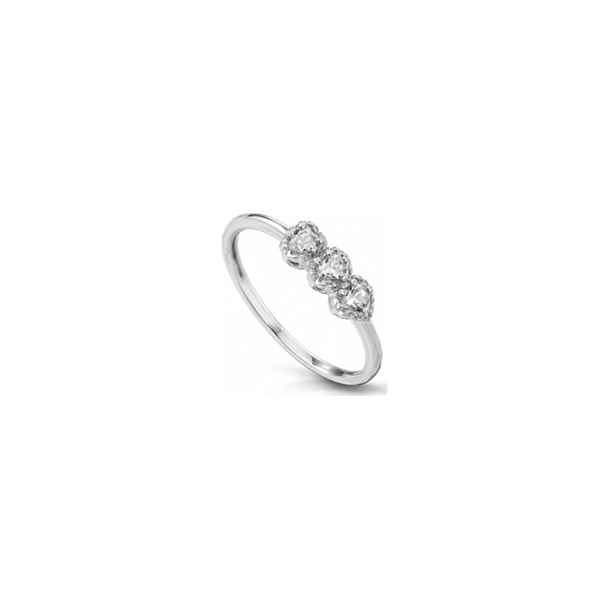 Wish 5 Ring with Natural Diamonds 18kt White Gold AuriA