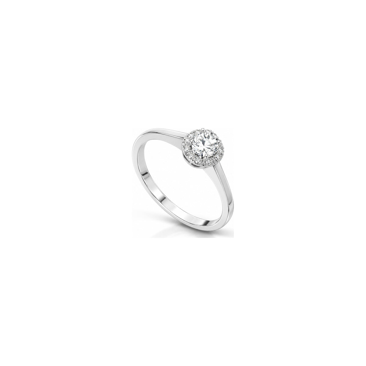 Ango 1 Ring with Natural Diamonds 18kt White Gold AuriA