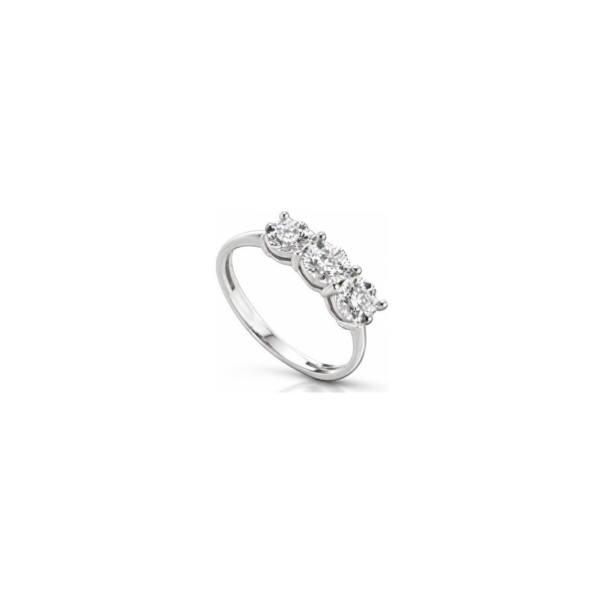 Fairy 2 Ring with Natural Diamonds in 18kt White Gold AuriA