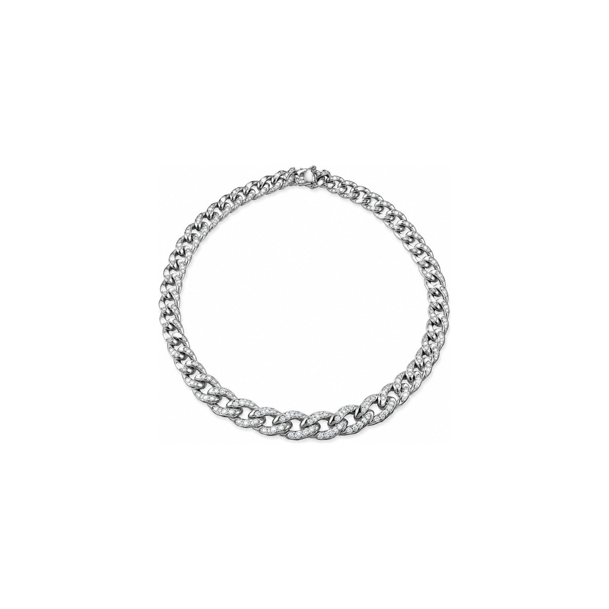 Pulsera Bond 1 con diamantes naturales y oro blanco de 18kt AuriA