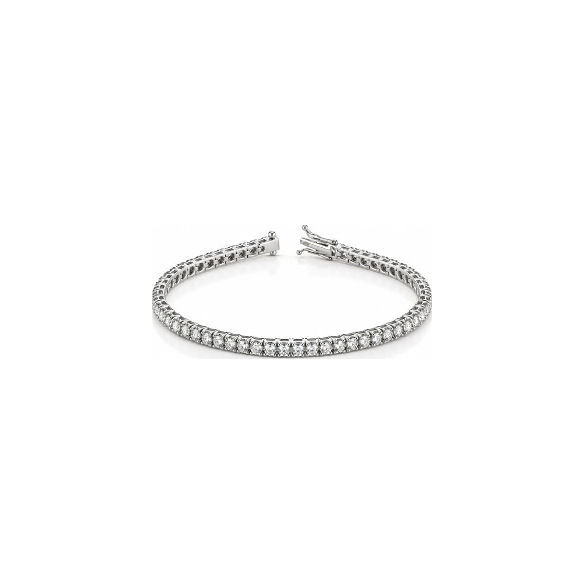 Bracciale Tennis BTT Large con Diamanti Naturali Oro Bianco 18kt AuriA