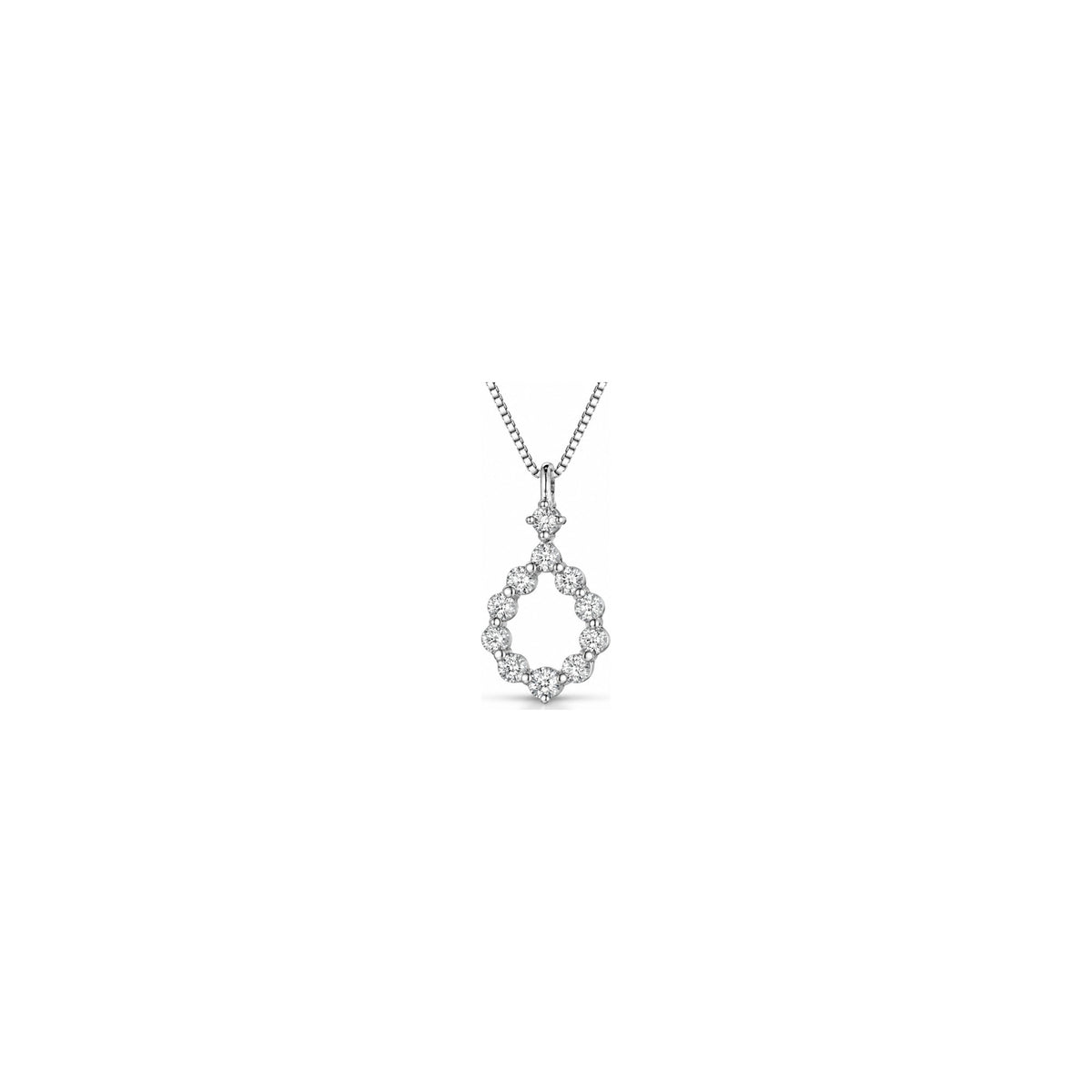 Ciondolo Hole 1 con Diamanti Naturali Oro Bianco 18kt AuriA