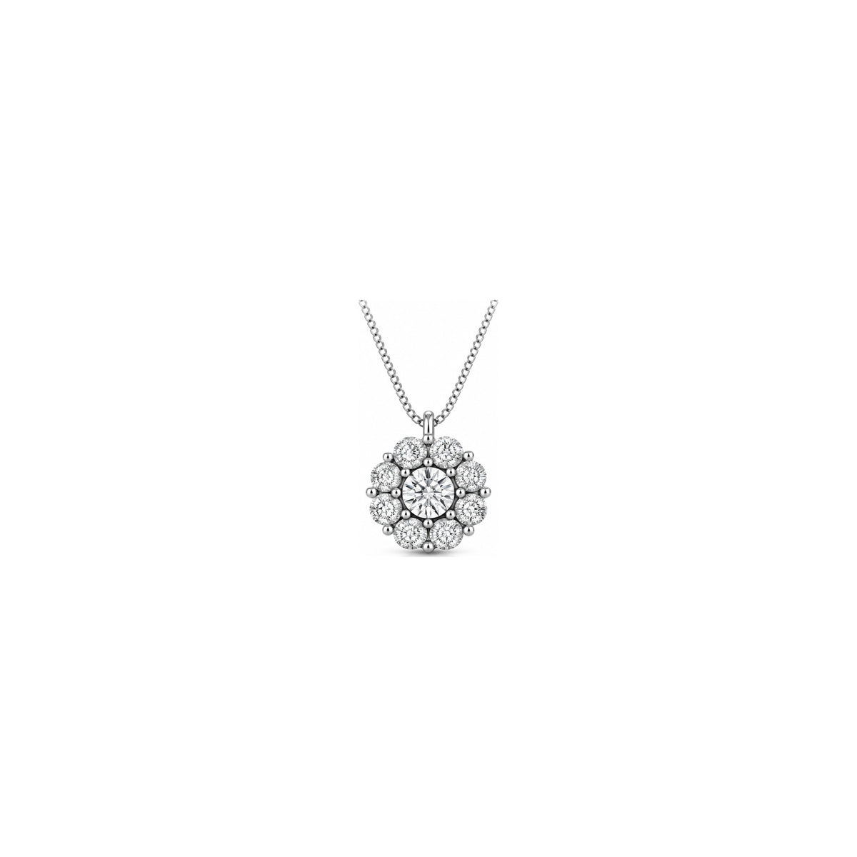 Ciondolo Miracle con Diamanti Naturali Oro Bianco 18kt AuriA