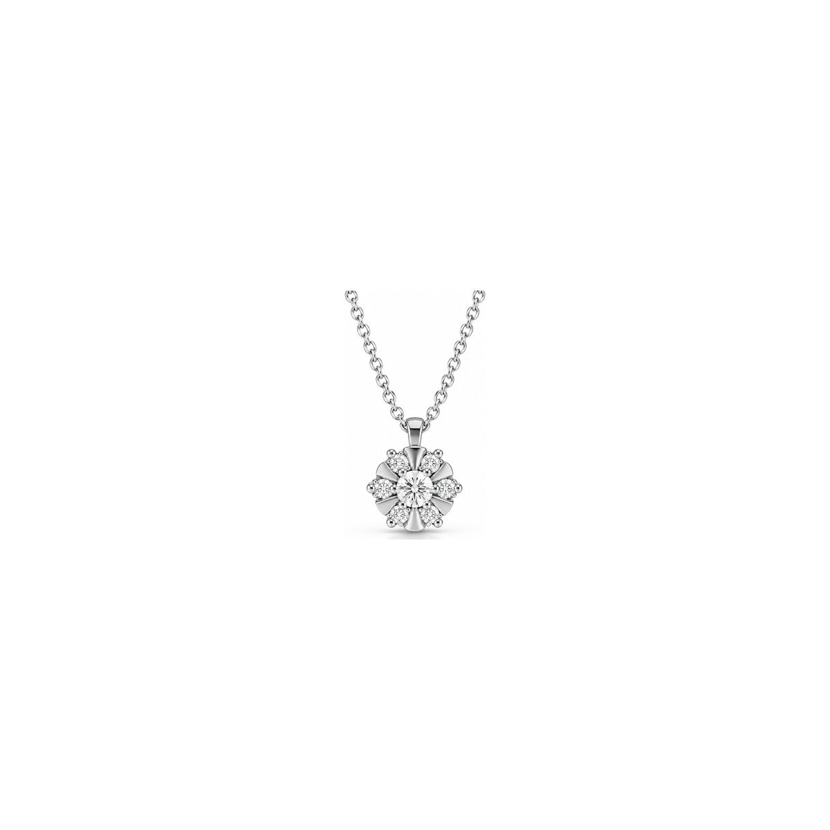 Ciondolo Polaris con Diamanti Naturali Oro Bianco 18kt AuriA