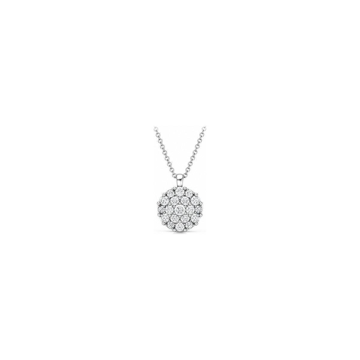 Ciondolo Chery con Diamanti Naturali Oro Bianco 18kt AuriA