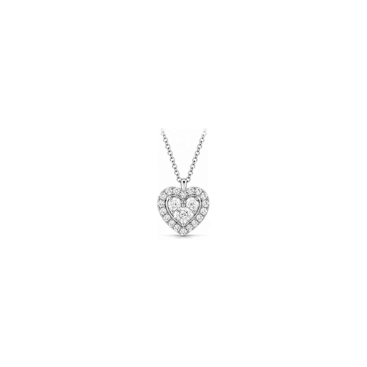 Ciondolo Touch con Diamanti Naturali Oro Bianco 18kt AuriA