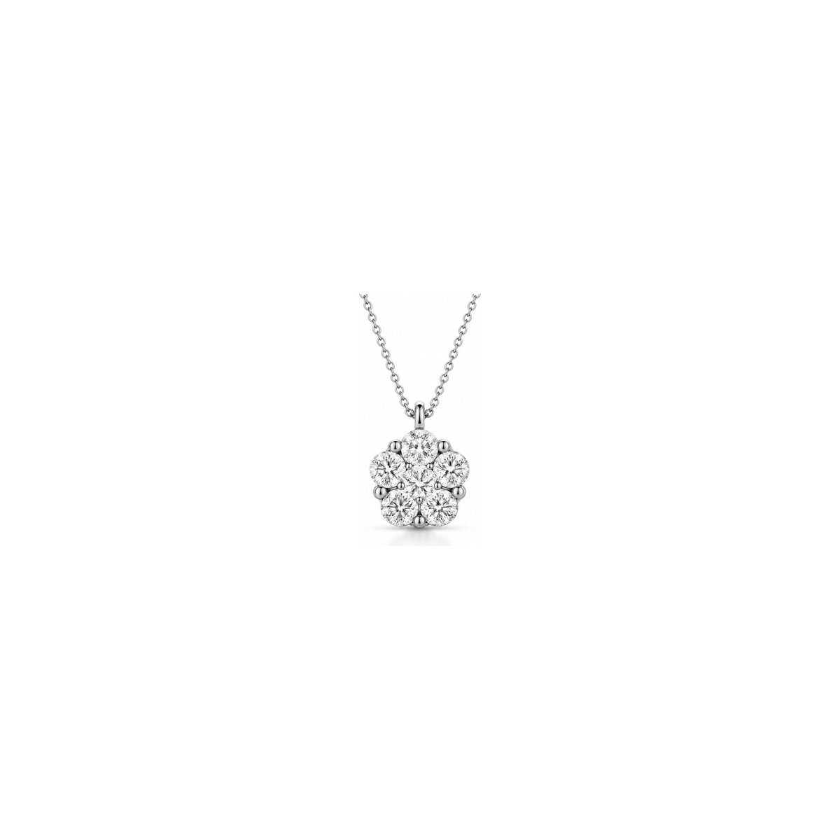 Ciondolo Altea con Diamanti Naturali Oro Bianco 18kt AuriA
