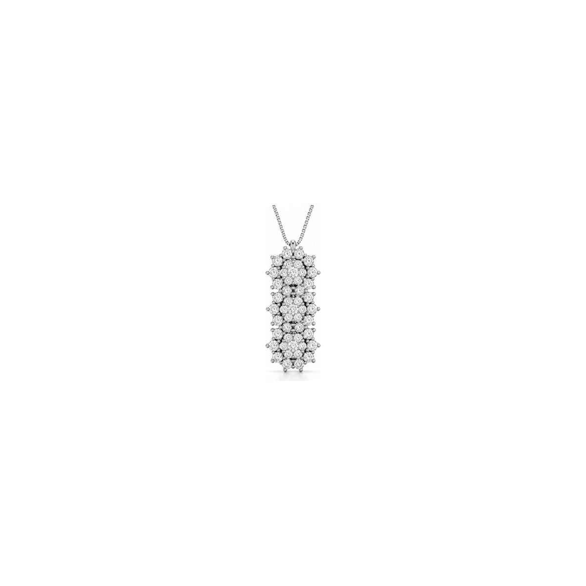 Ciondolo Last Light con Diamanti Naturali Oro Bianco 18kt AuriA
