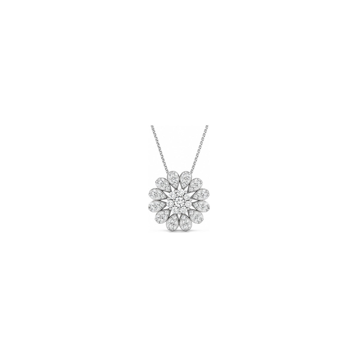 Ciondolo Camilla con Diamanti Naturali Oro Bianco 18kt AuriA