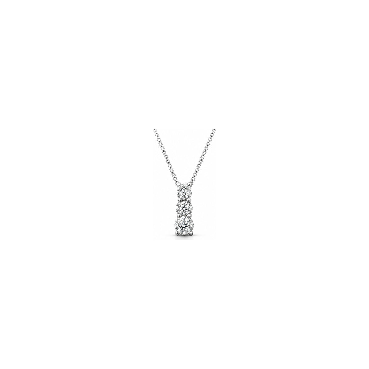 Ciondolo Trilogy Degradé con Diamanti Naturali in Oro 18kt