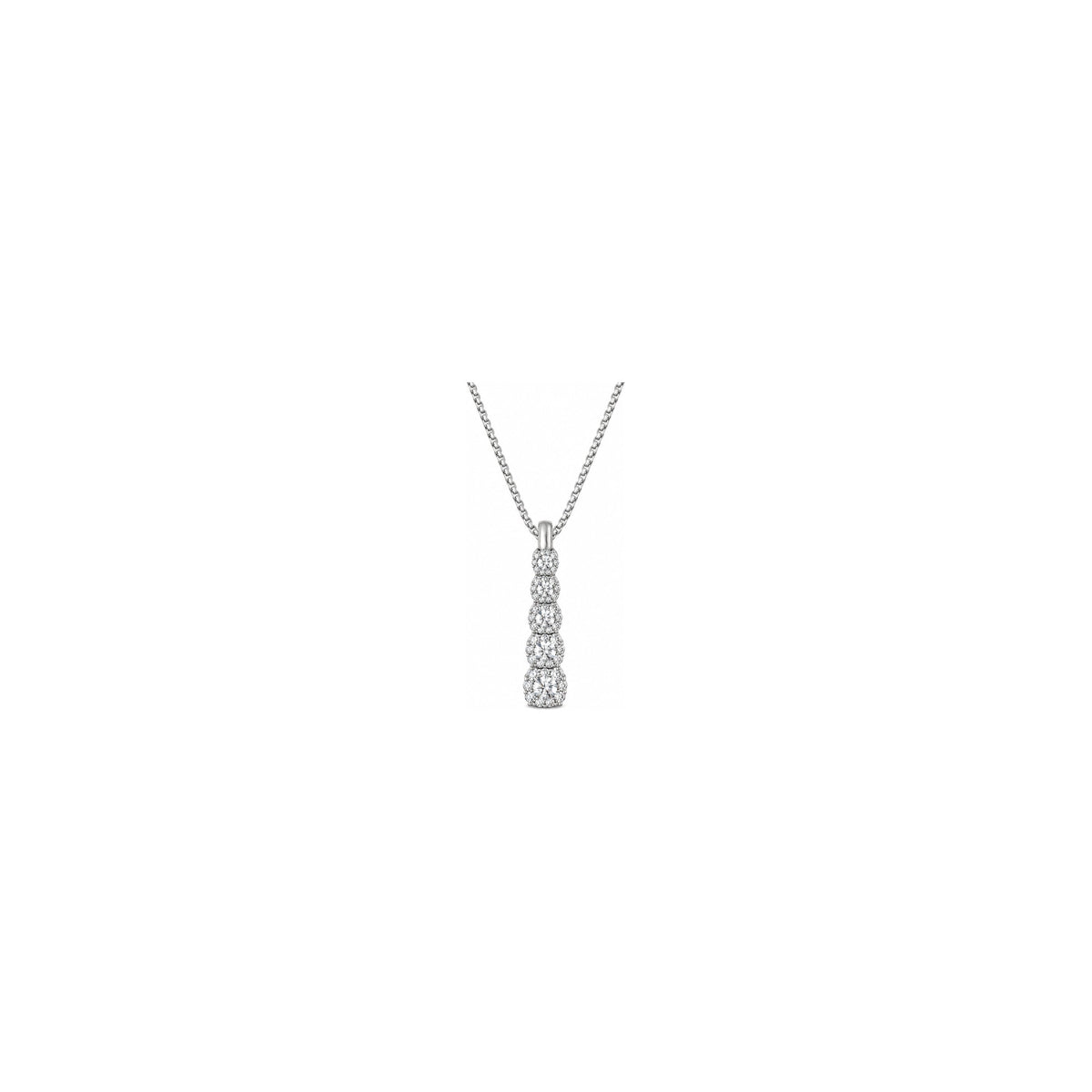 Ciondolo Riviera Degradé con Diamanti Naturali in Oro 18kt