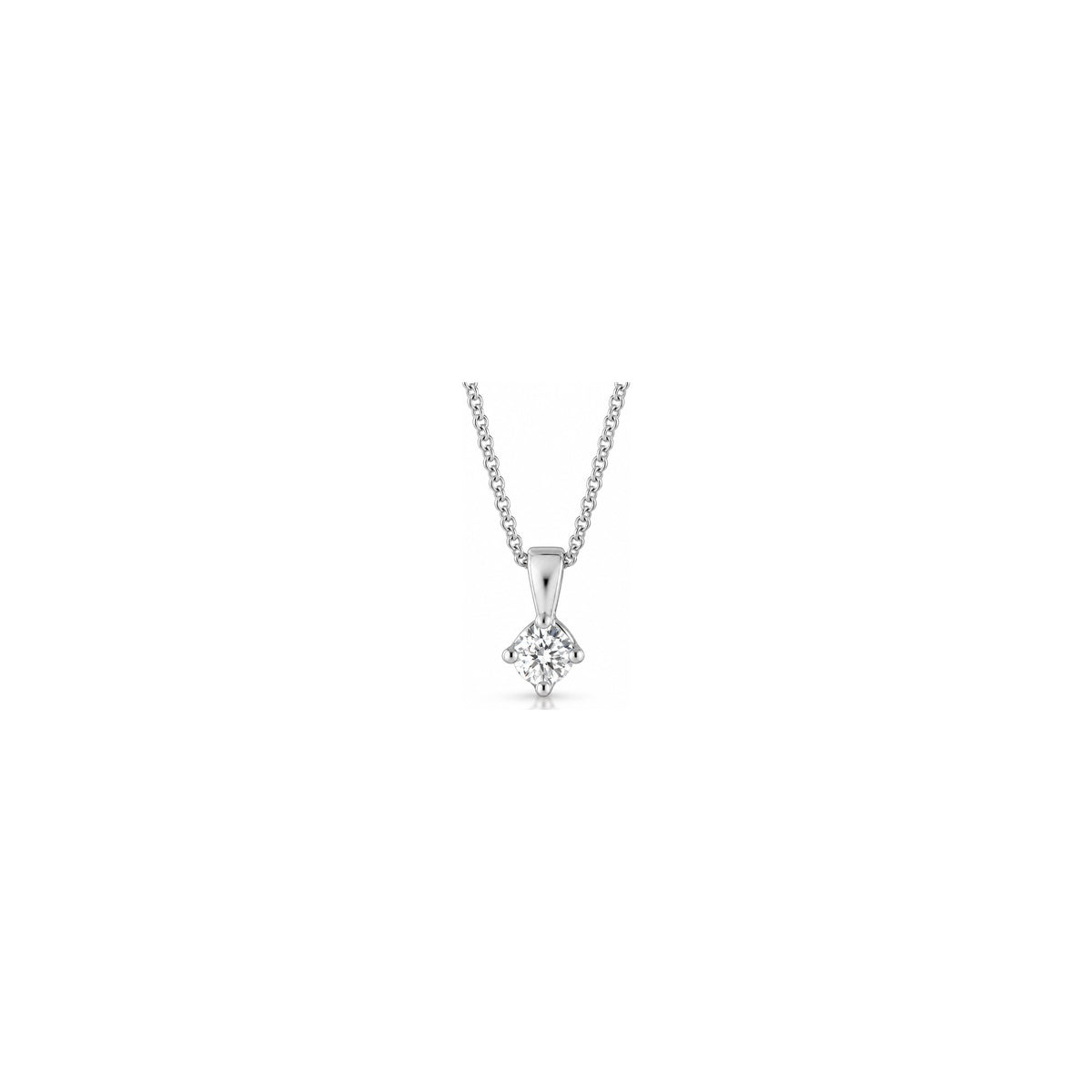 Ciondolo Punto Luce Classico con Diamanti Naturali in Oro 18kt