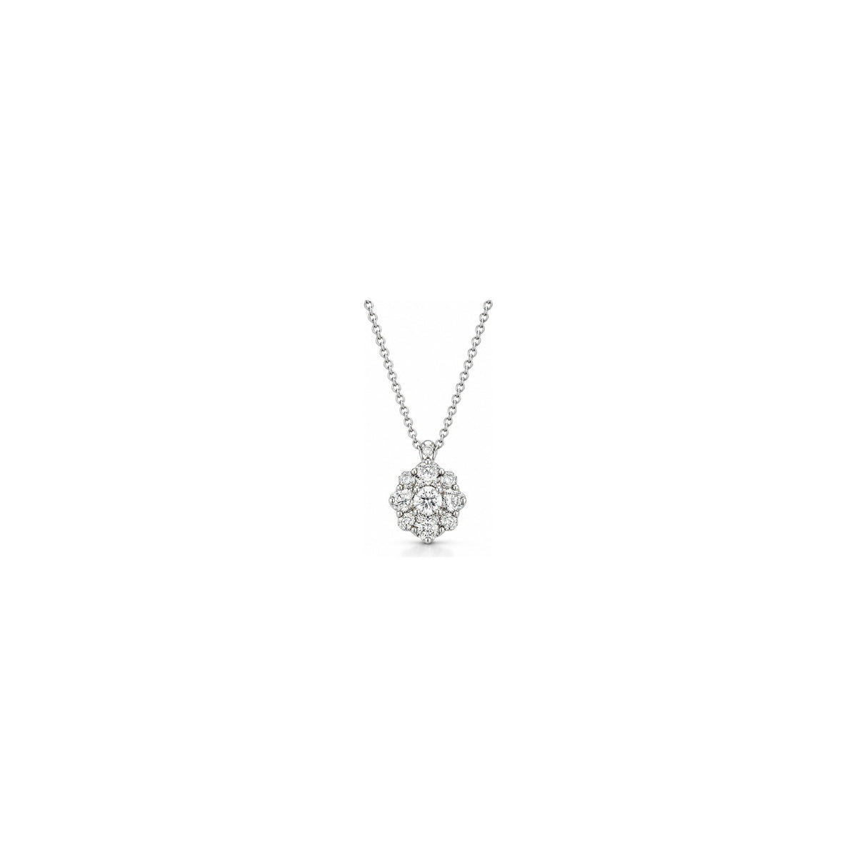 Ciondolo Fiorellino Illusion con Diamanti Naturali in Oro 18kt