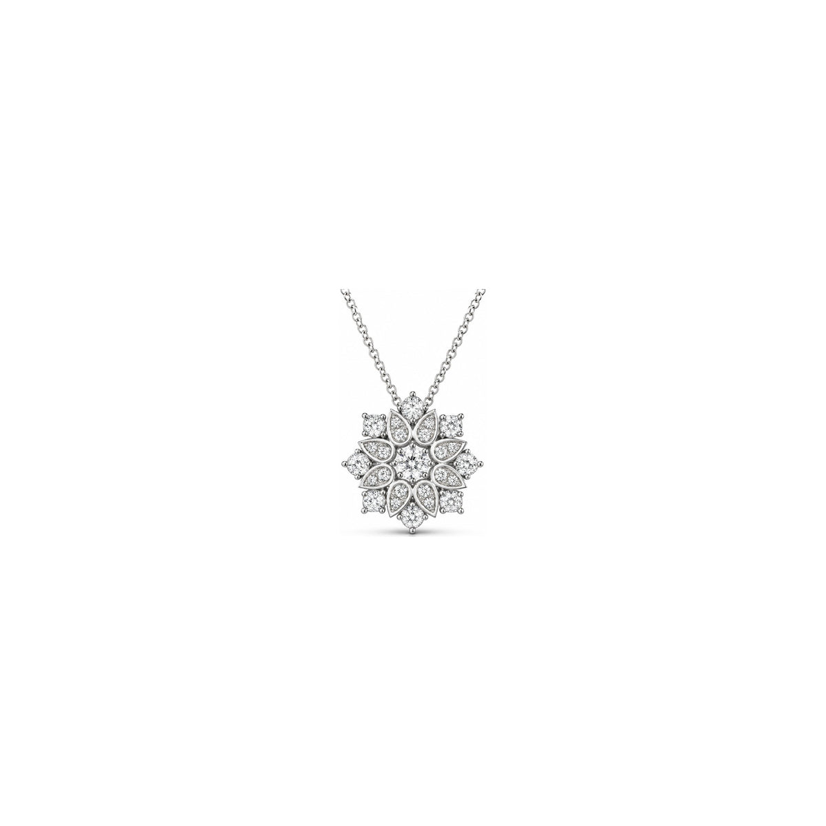 Alya Pendant with Natural Diamonds in 18kt White Gold by AuriA