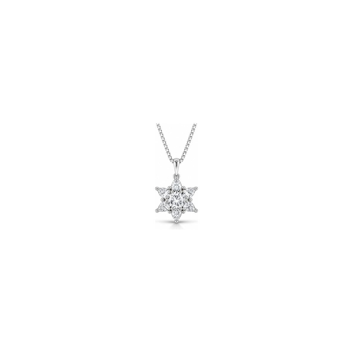 Aphrodite Pendant with Natural Diamonds in 18kt White Gold by AuriA