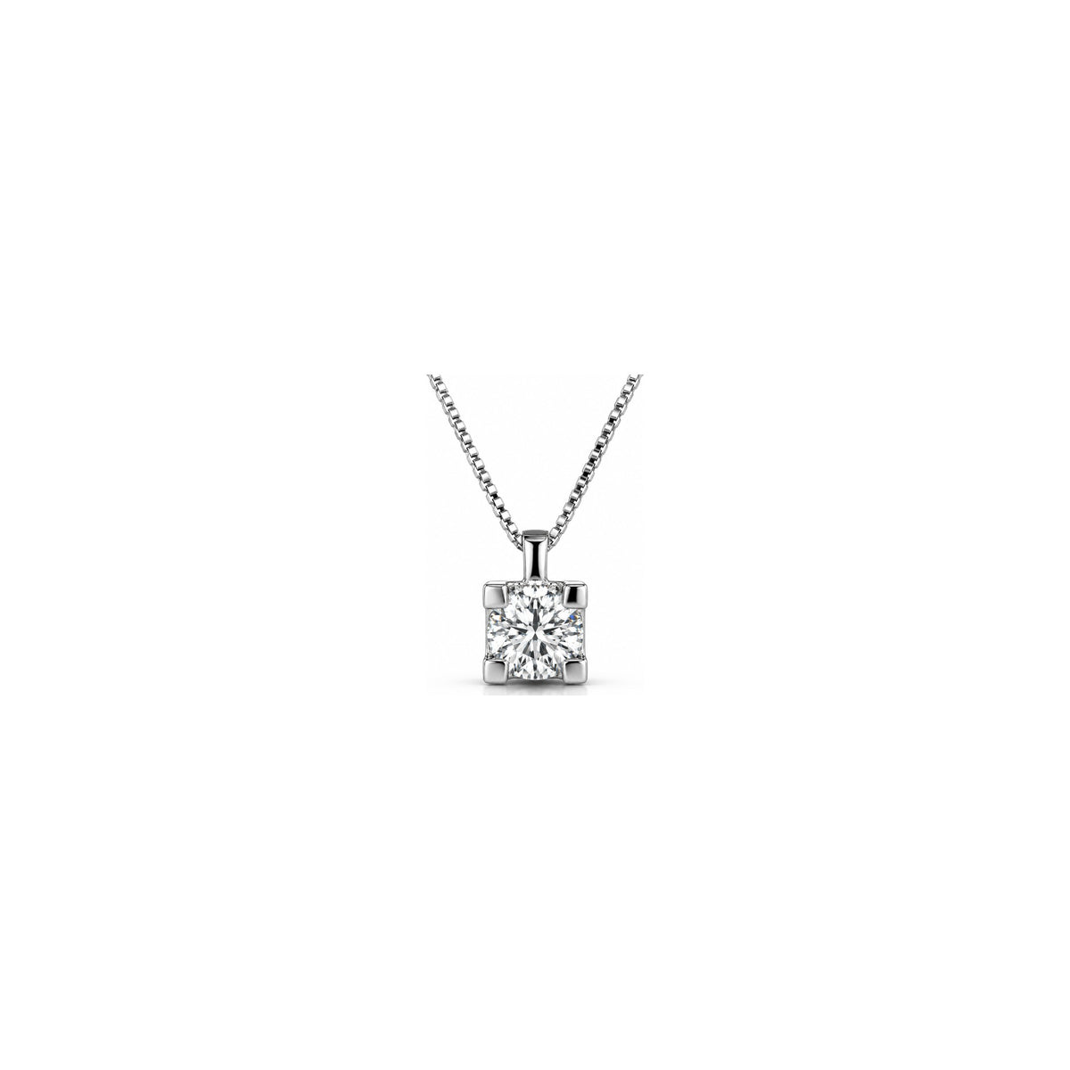 Ciondolo Punto Luce Maxi con Diamanti Naturali in Oro 18kt