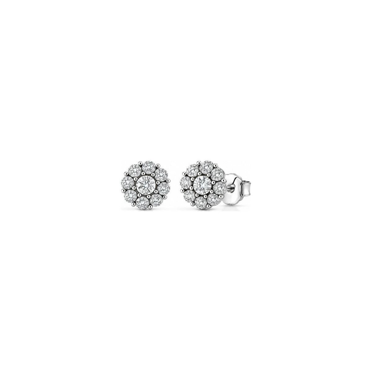AuriA 18kt White Gold Miracle Earrings with Natural Diamonds